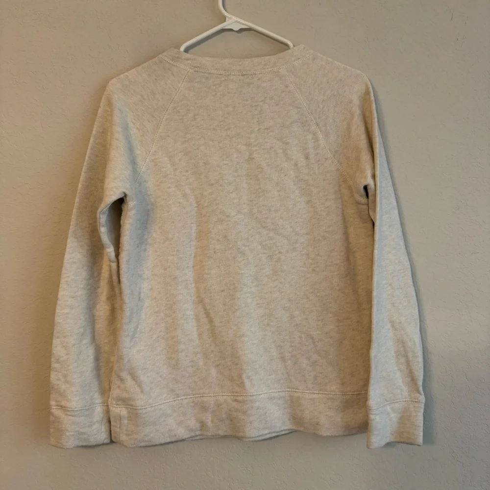 J. Crew Gray and Cream Textured Sweater Small - Picture 3 of 5